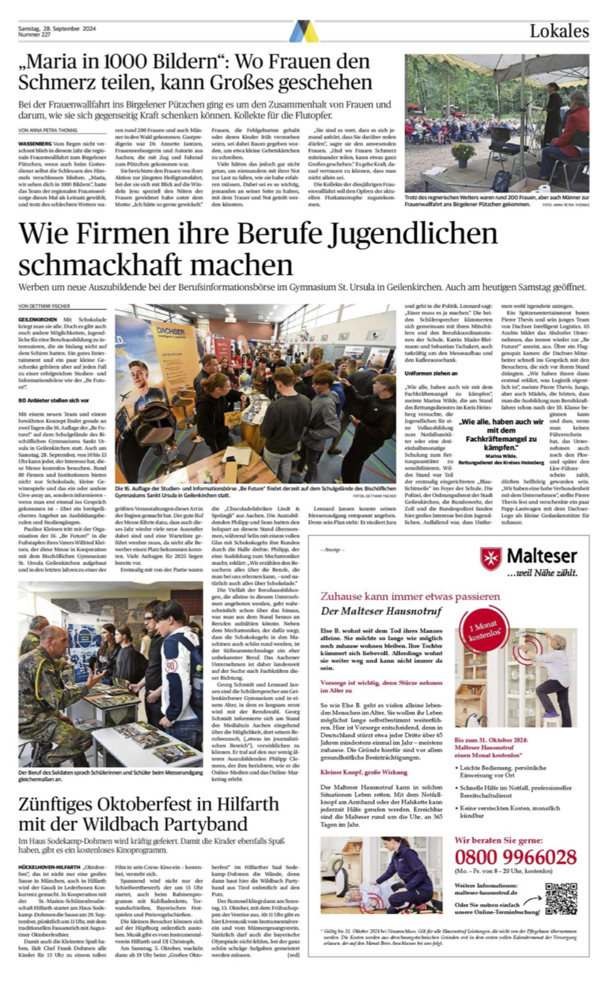 Geilenkirchener Zeitung 28.09.2024