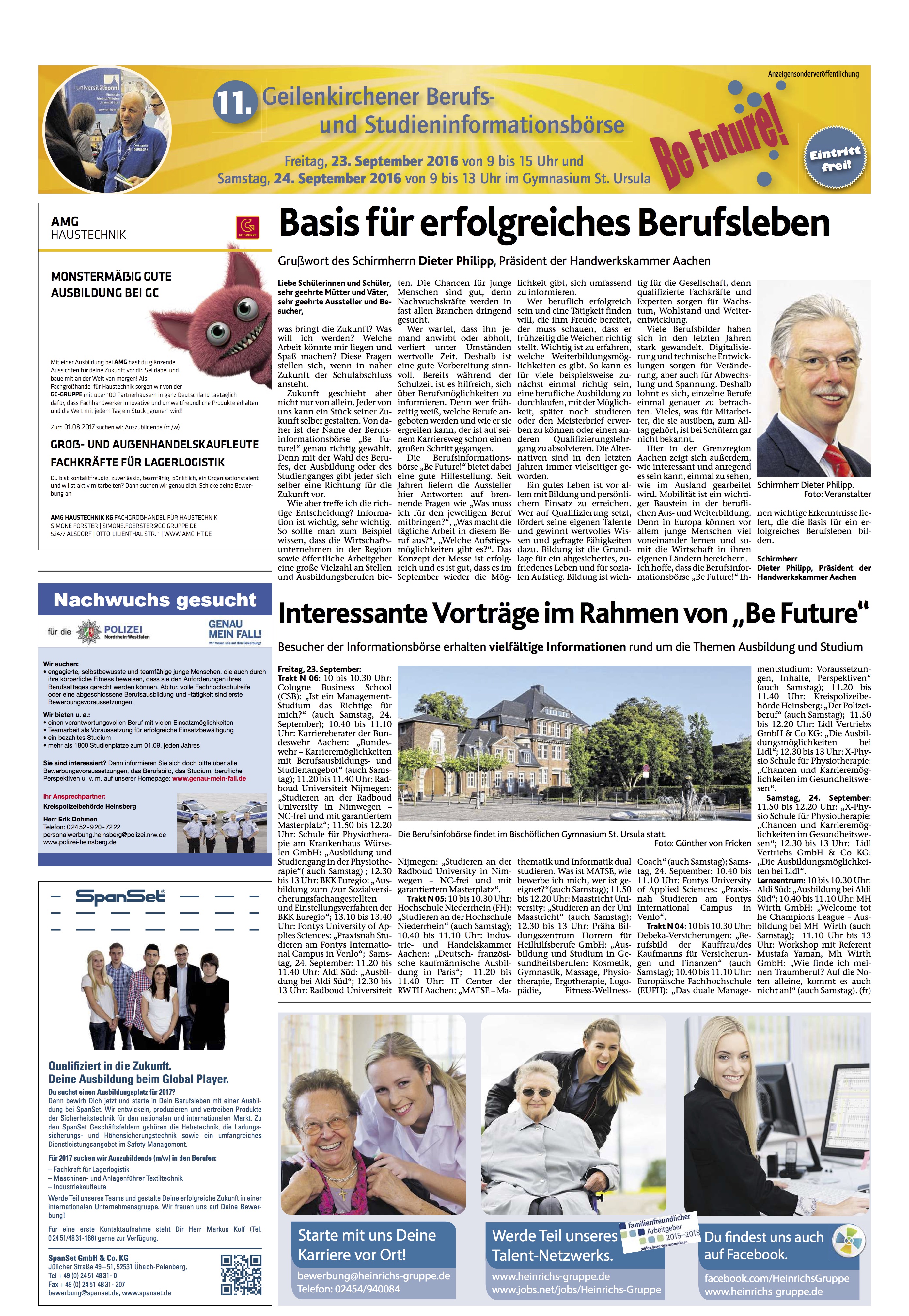 Sonderseiten Geilenkirchener Zeitung 17.09.2016